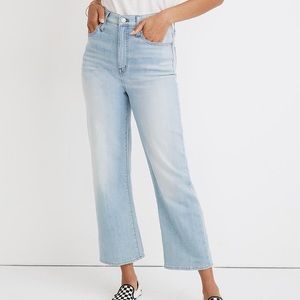 Madewell Slim Wide-leg Crop Jean size 30